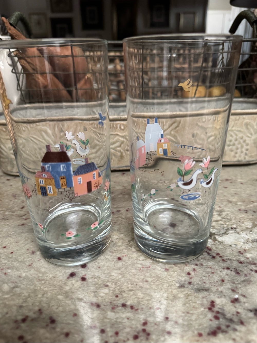 International Heartland Country Cottage Highball Glasses - set of 2